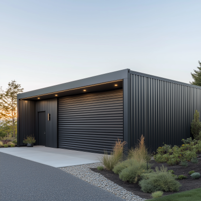 Modern Shipping Container Garage