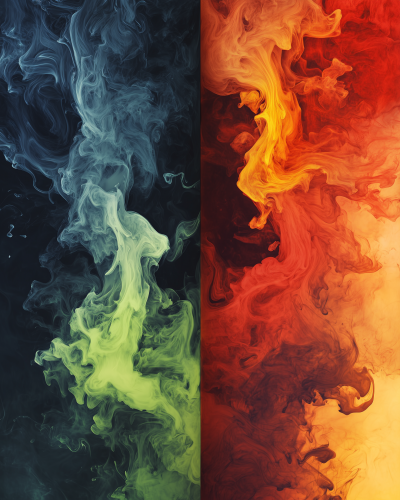 Dual Color Palette with Geographical Forms