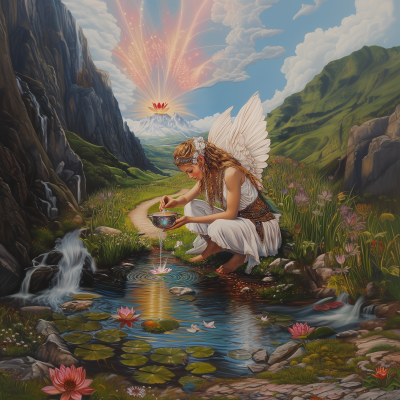Winged Goddess in Harmony