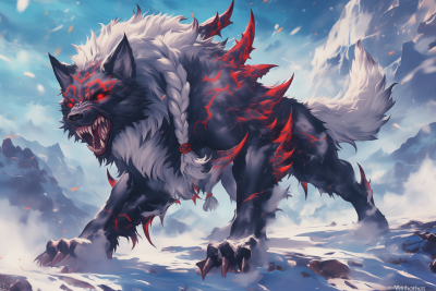 Grimdark Elder Wolf