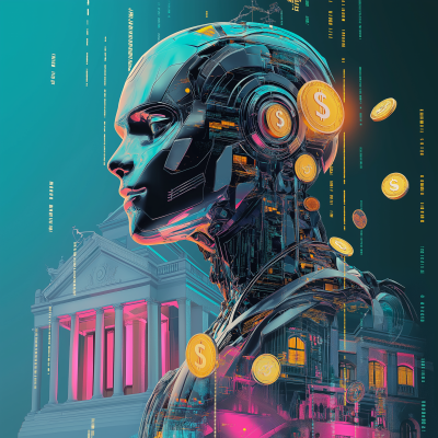 Futuristic Robot of Coins