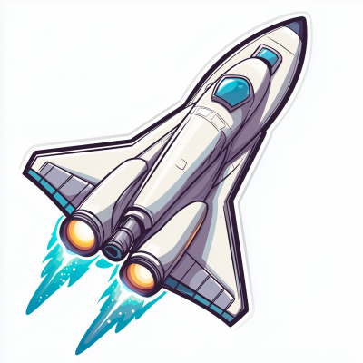 Spaceplane Sticker