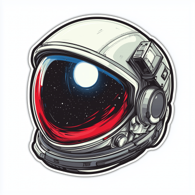 Astro Helmet Sticker