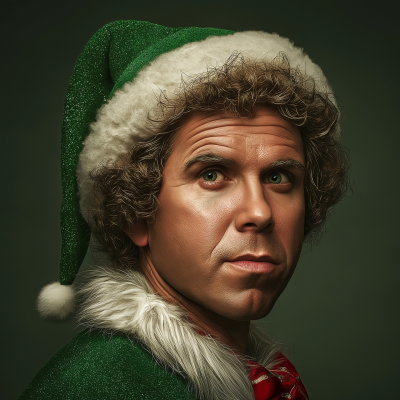 Hyper Realistic Portrait of a Christmas Elf