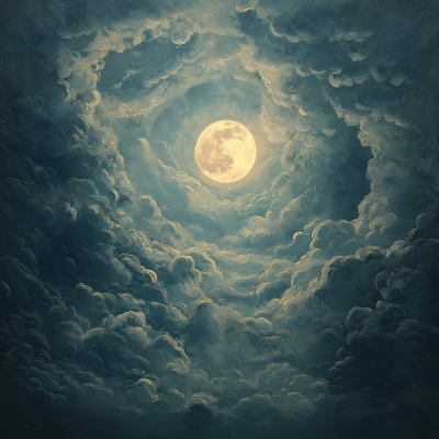 Moon in Clouds