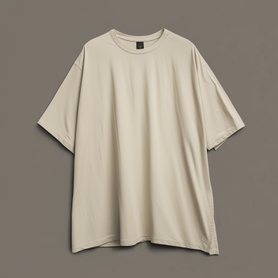 Full Beige Oversize T-Shirt