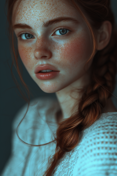 Charming Portrait of a Young Girl
