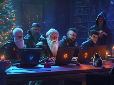 Wizards in a Christmas Office