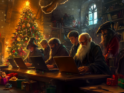 Christmas Wizards in Office