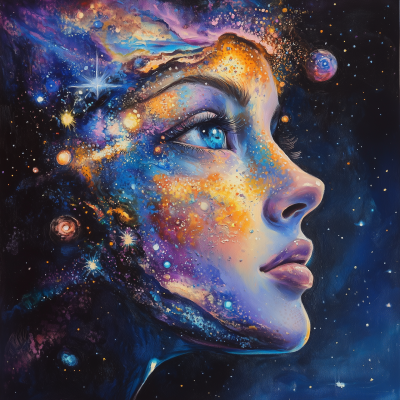 Galactic Goddess Portrait