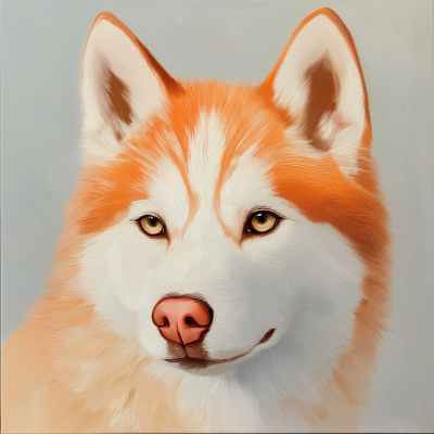 Peach Colored Husky