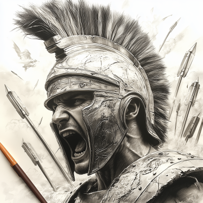 Realistic Gladiator Heads