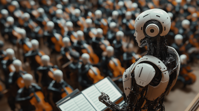 AI Orchestra Conducted by Robot