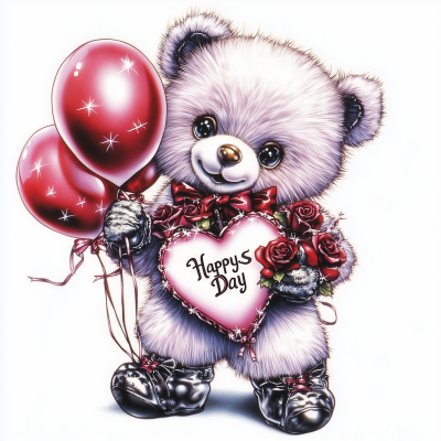 Happy Valentines Day Bear
