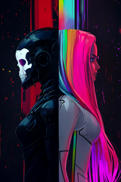 Cyberpunk Contrasts