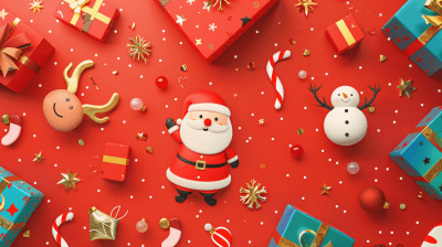 Playful Christmas Background