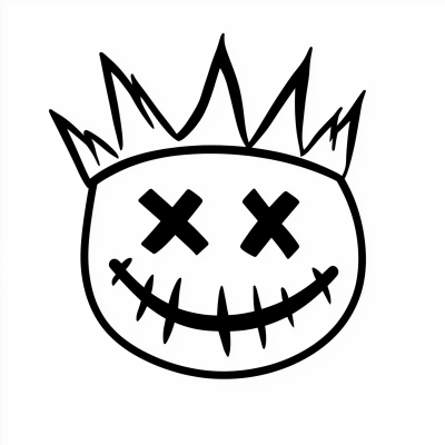 Smiley Face with Crown