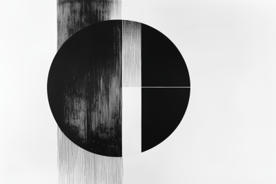 Minimalist Black and White Art