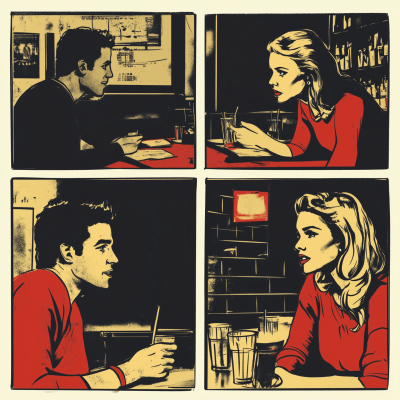 Comic Conversation at the Bar