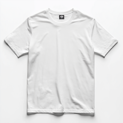 Mens Blank White Boxy T-Shirt Mockup