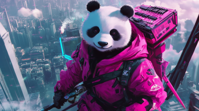 Cyberpunk Panda
