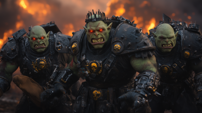 Menacing Orcs in Space Suits