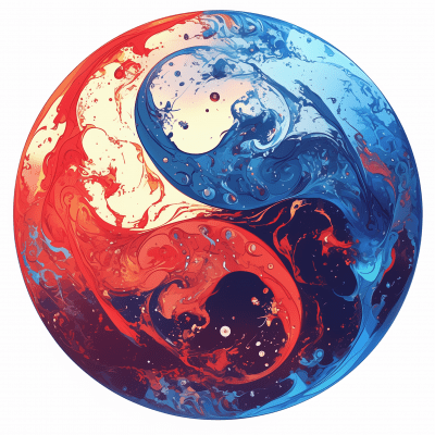 Abstract Yin and Yang