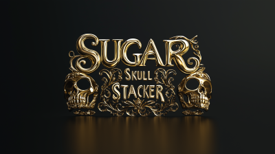 3D Gold Metal Text