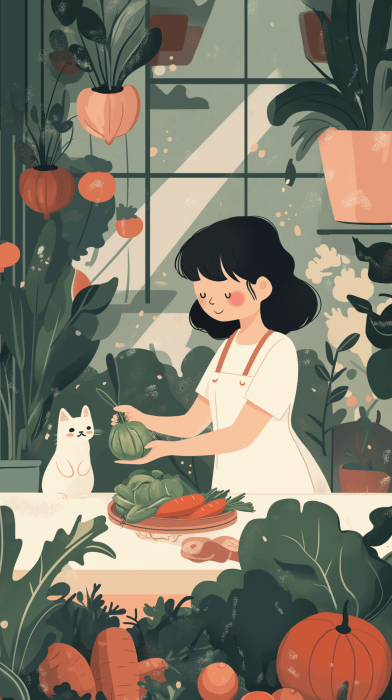 Pastel Vegetable Dream