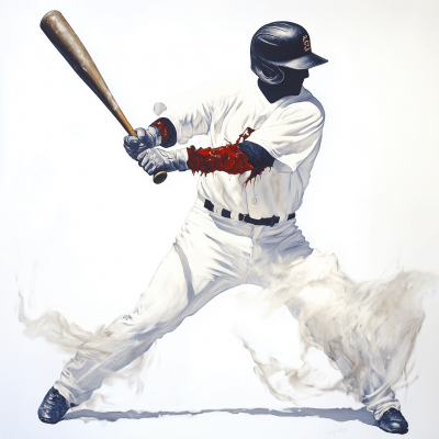 Ghostly Baseball Player