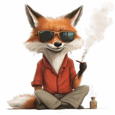Cool Fox Illustration