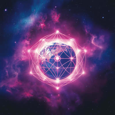 Ethereal Earth in Space