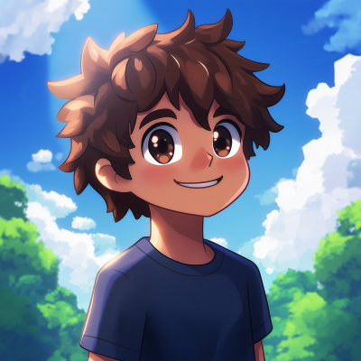 Anime Boy in the Sky