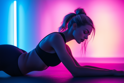 Woman Doing Crunch Exercise