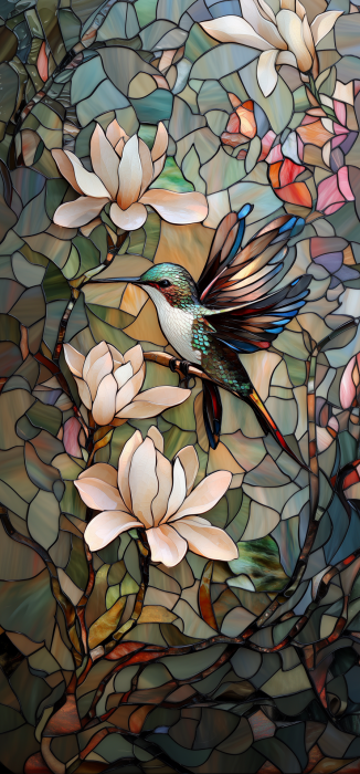 Hummingbird and Magnolia