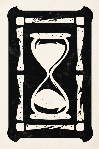 Monochrome Hourglass