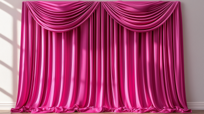 Luxury Pink Velvet Curtain