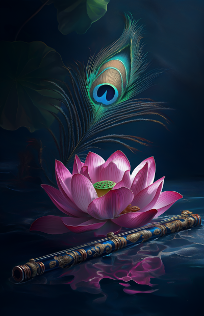 Tranquil Lotus and Bansuri