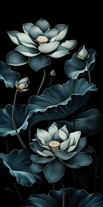 Dramatic Lotus Flower