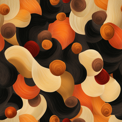 Autumn Nut Abstract Pattern