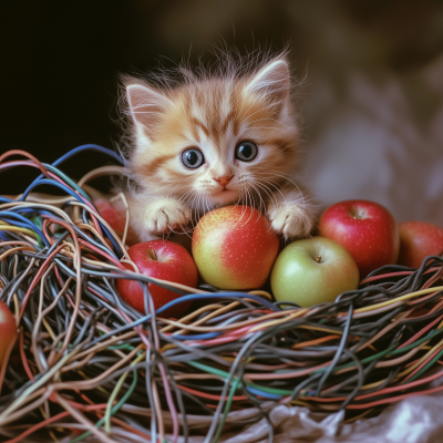 Adorable Kitten Tech Support