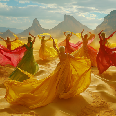 Dancers in the Yellow Desert