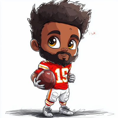 Cute Kansas City Chiefs Football Player