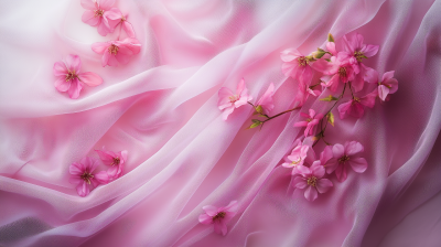 Beautiful Cloth and Flower Background