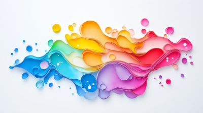 Colorful Liquid Bubbles