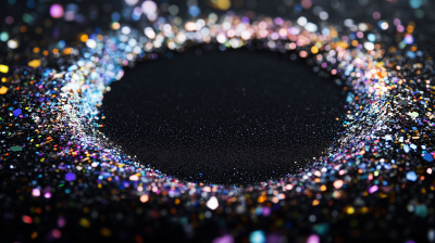 Glitter Particles In Circle