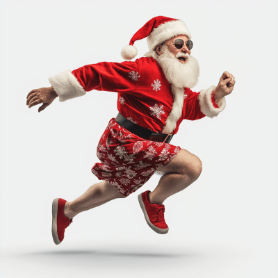 Santa Running