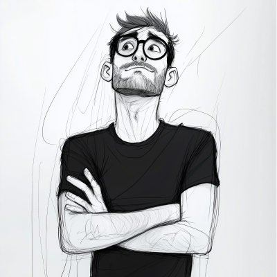 Man in Rounded Glasses