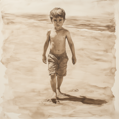 Sepia Full Body View
