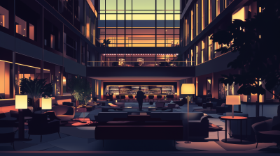 Minimalist Hotel Environment
